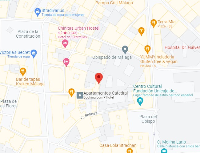 Mapa punto de finalización del tour