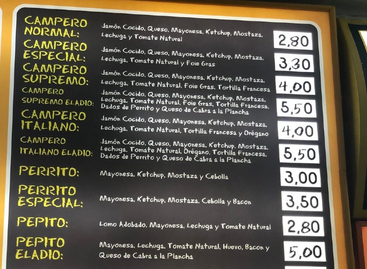 Eladio Campero precios