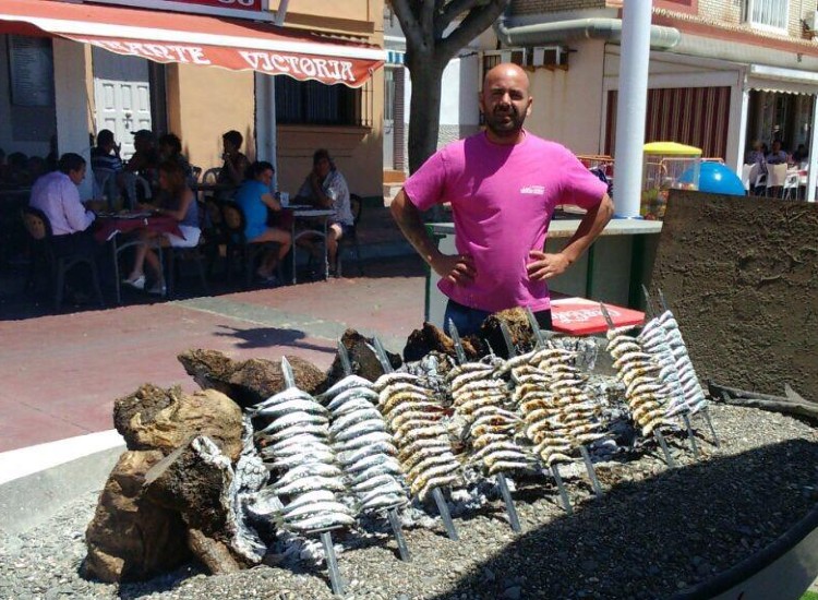 El espetero en acción